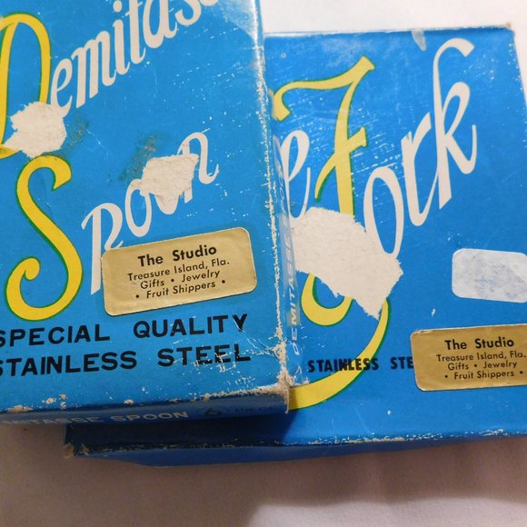 Florida Demitasse Spoons and Florida Little Forks Vintage - Picture 1 of 9